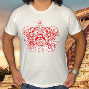 Aztec Mickey Cream T-Shirt Front